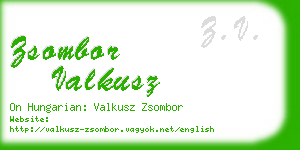 zsombor valkusz business card